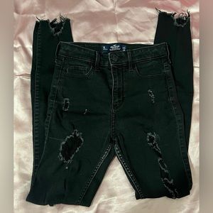 Hollister Black Ripped Skinny Jeans